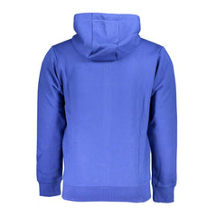 U.S. Grand Polo Elegant Hooded Zip Sweatshirt in Blue -   -  U.S. Grand Polo.