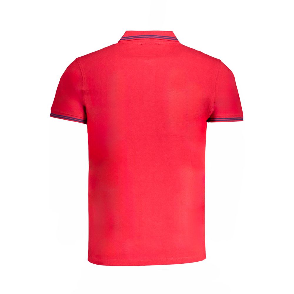 Cavalli Class Red Cotton Polo Shirt -   -  Cavalli Class.