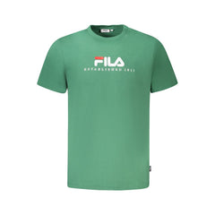 Fila Green Cotton T-Shirt -   -  Fila.