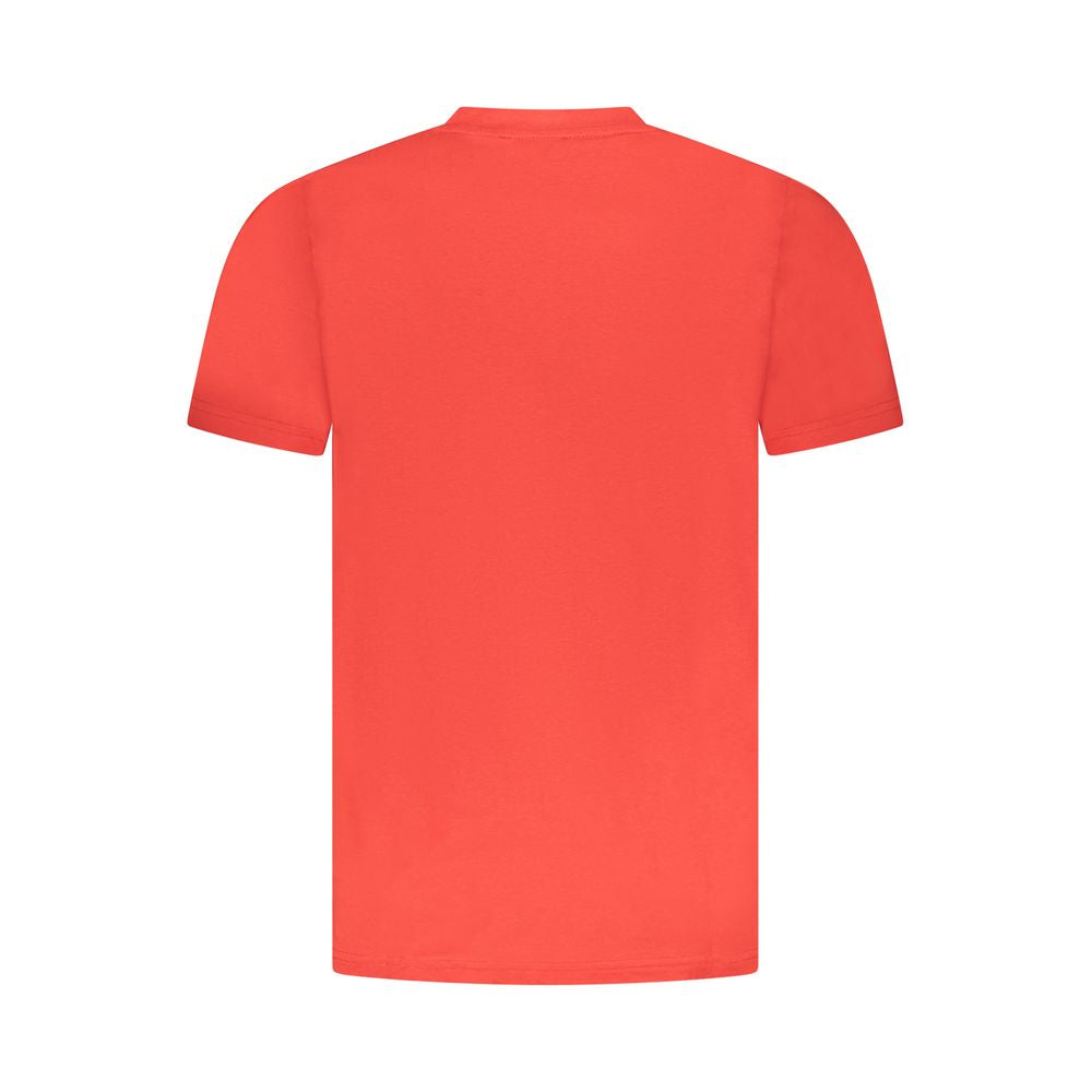 Cavalli Class Red Cotton Men T-Shirt -   -  Cavalli Class.