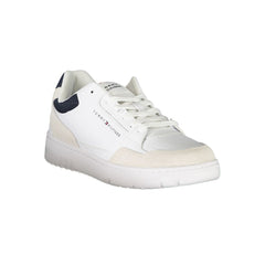Tommy Hilfiger White Leather Men Sneaker -   -  Tommy Hilfiger.