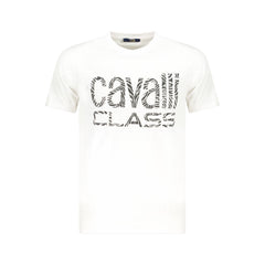 Cavalli Class White Cotton Men T-Shirt -   -  Cavalli Class.