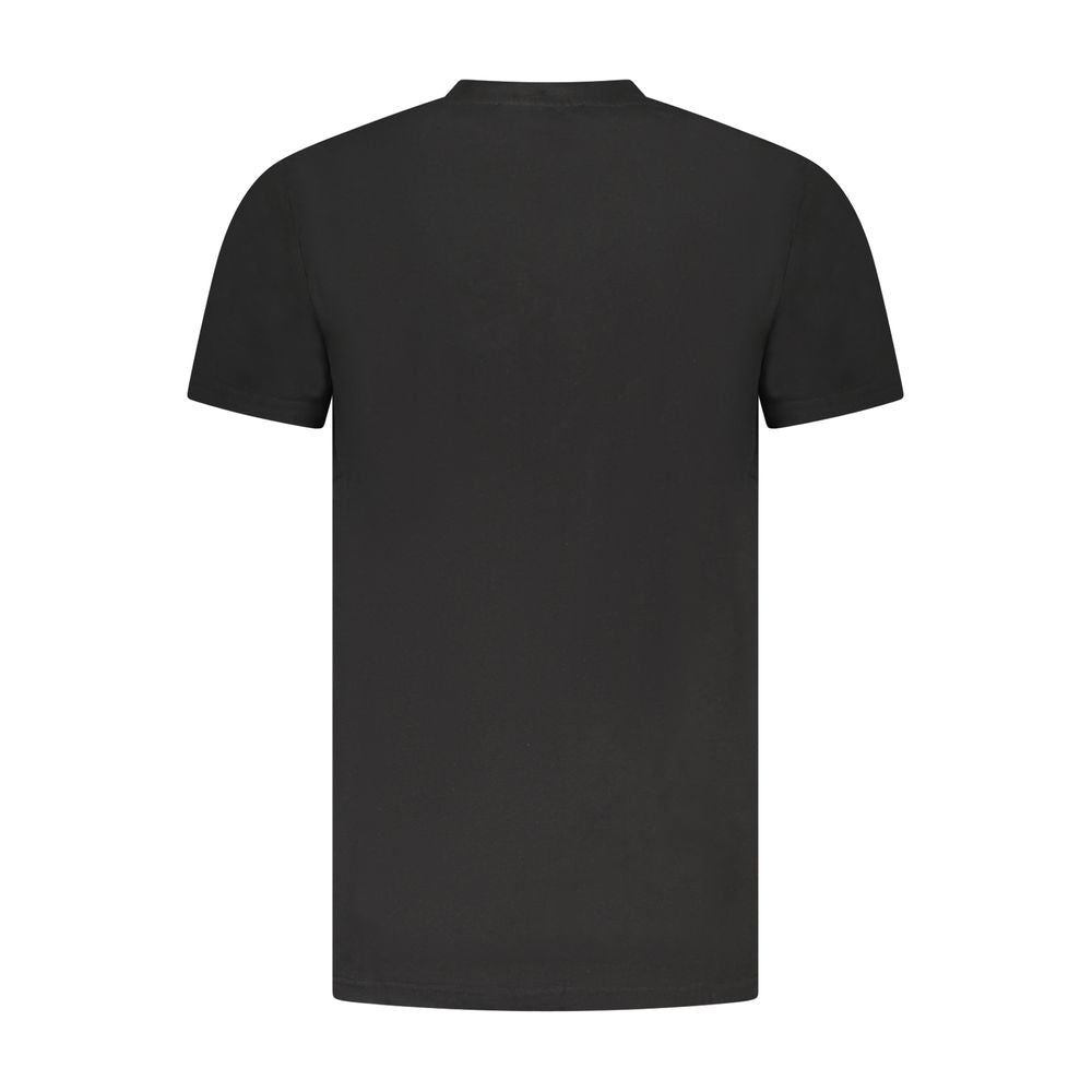 Cavalli Class Black Cotton Men T-Shirt -   -  Cavalli Class.