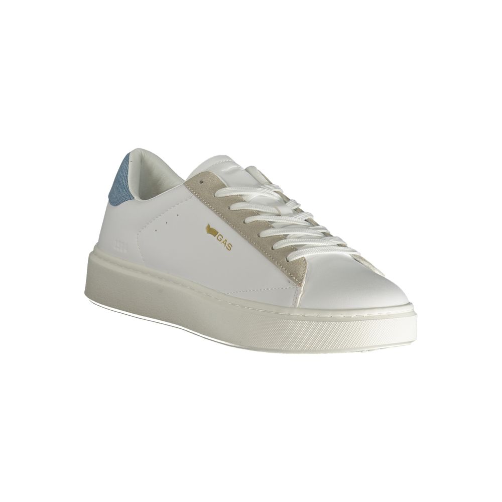 Gas White Polyester Men Sneaker -   -  Gas.