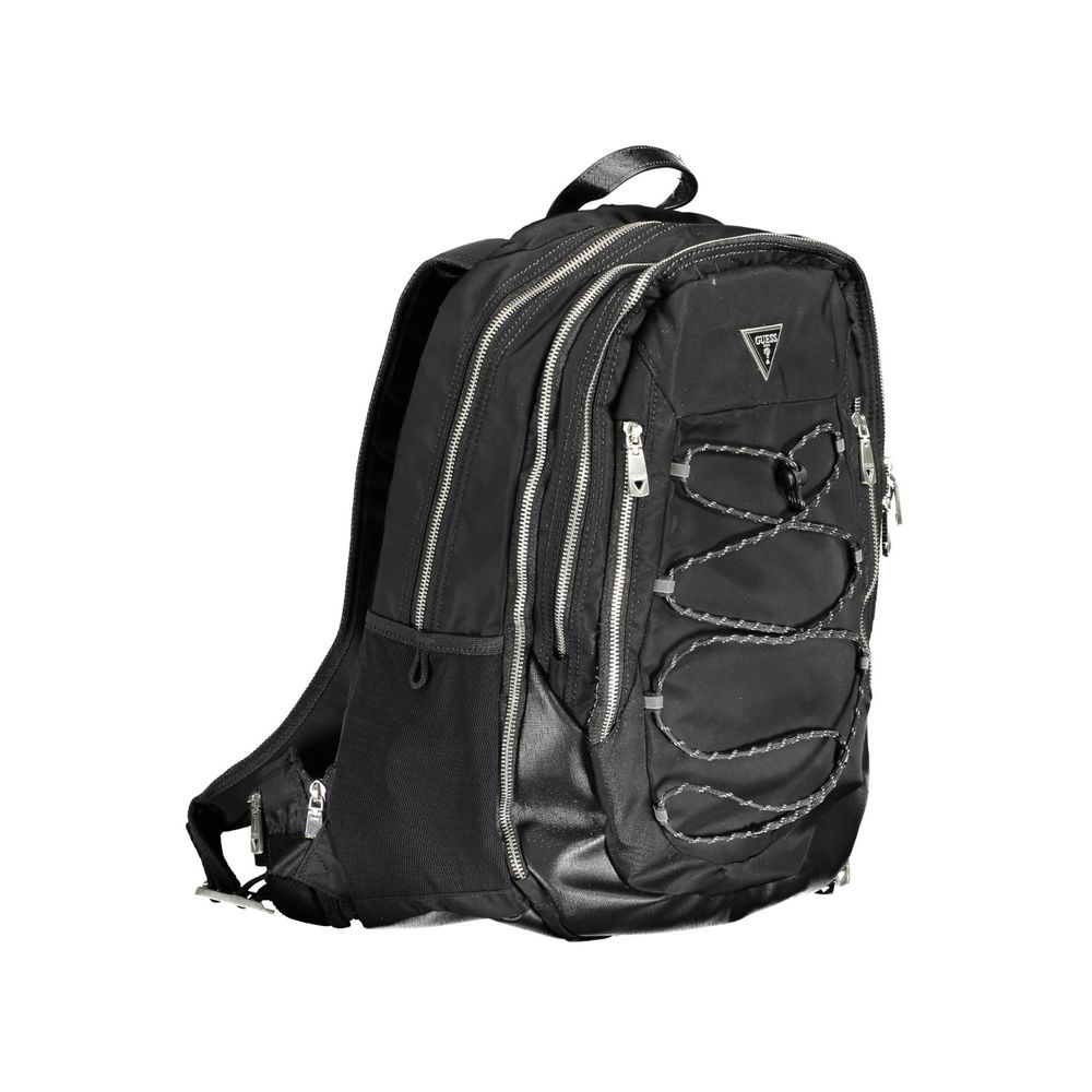 Guess Jeans Black Polyamide Men Backpack -   -  Guess Jeans.