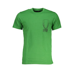 Cavalli Class Green Cotton T-Shirt -   -  Cavalli Class.