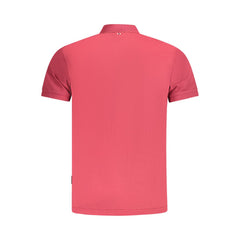 Napapijri Red Cotton Men Polo Shirt -   -  Napapijri.