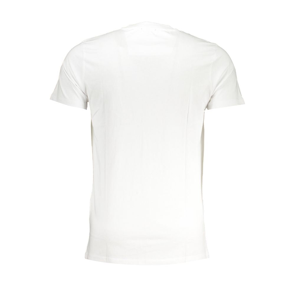 Cavalli Class White Cotton T-Shirt -   -  Cavalli Class.