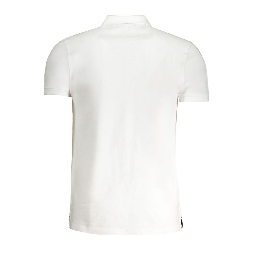 Cavalli Class White Cotton Polo Shirt -   -  Cavalli Class.