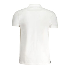 Cavalli Class White Cotton Polo Shirt -   -  Cavalli Class.