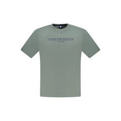 North Sails Green Cotton Men T-Shirt -   -  North Sails.