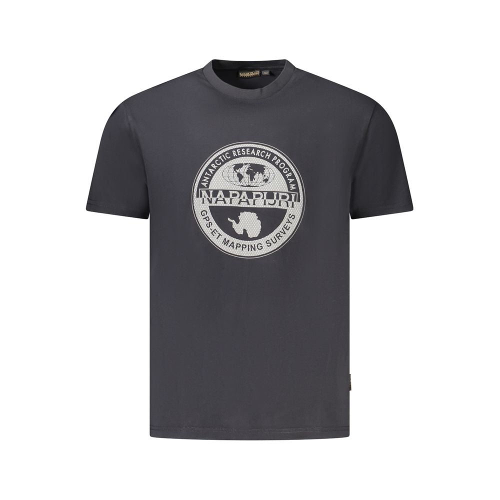 Napapijri Black Cotton Men T-Shirt -   -  Napapijri.