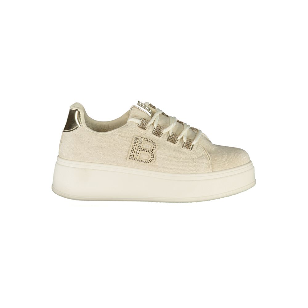 Laura Biagiotti Beige Polyester Women Sneaker -   -  Laura Biagiotti.