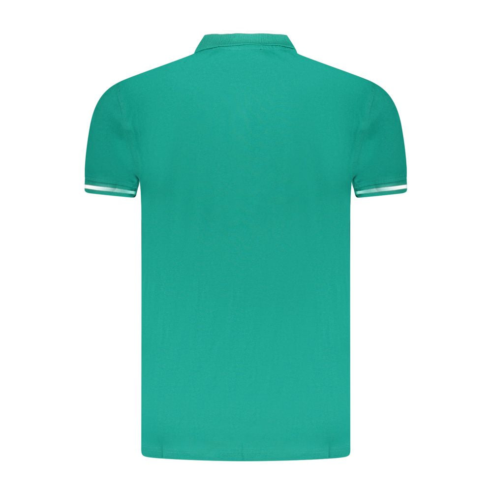 Cavalli Class Green Cotton Men Polo Shirt -   -  Cavalli Class.