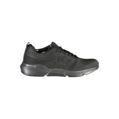 Sergio Tacchini Sleek Black Lace-up Sneakers with Contrast Detailing -   -  Sergio Tacchini.