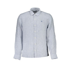 North Sails Blue Linen Shirt -   -  North Sails.