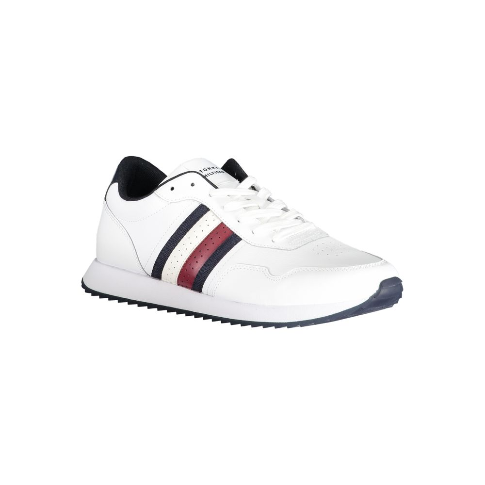 Tommy Hilfiger White Polyester Sneaker -   -  Tommy Hilfiger.