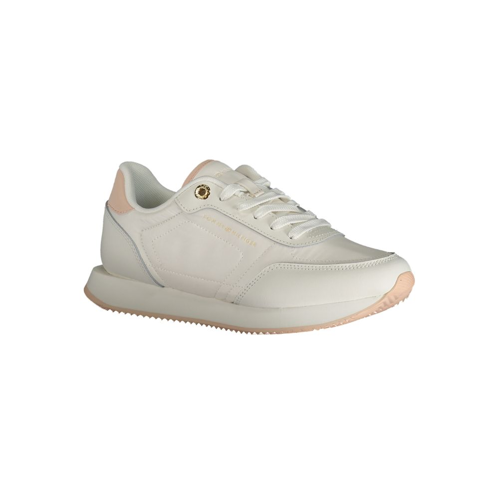 Tommy Hilfiger White Polyester Sneaker -   -  Tommy Hilfiger.