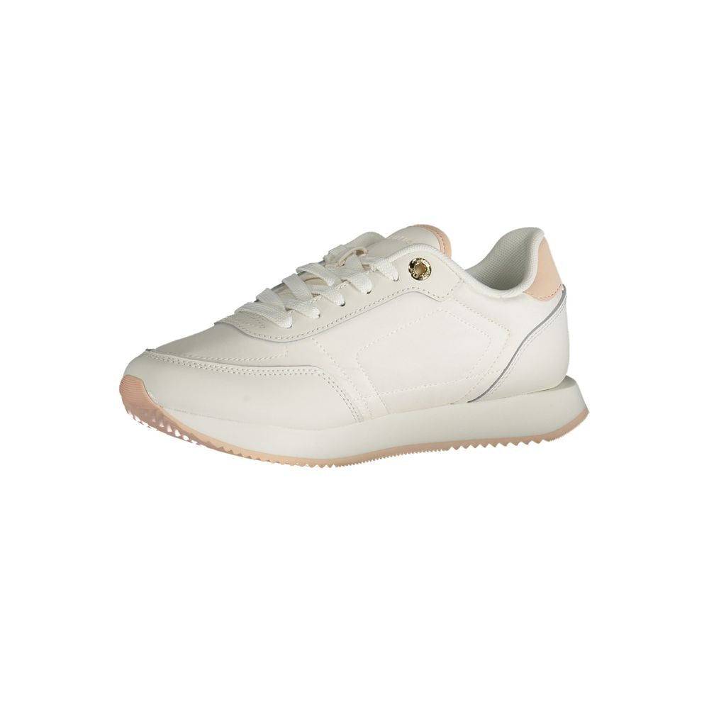 Tommy Hilfiger White Polyester Sneaker -   -  Tommy Hilfiger.