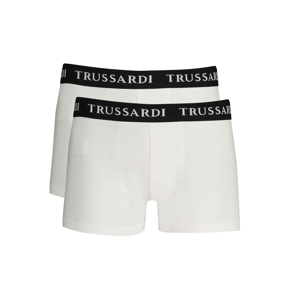 Trussardi White Cotton Underwear -   -  Trussardi.