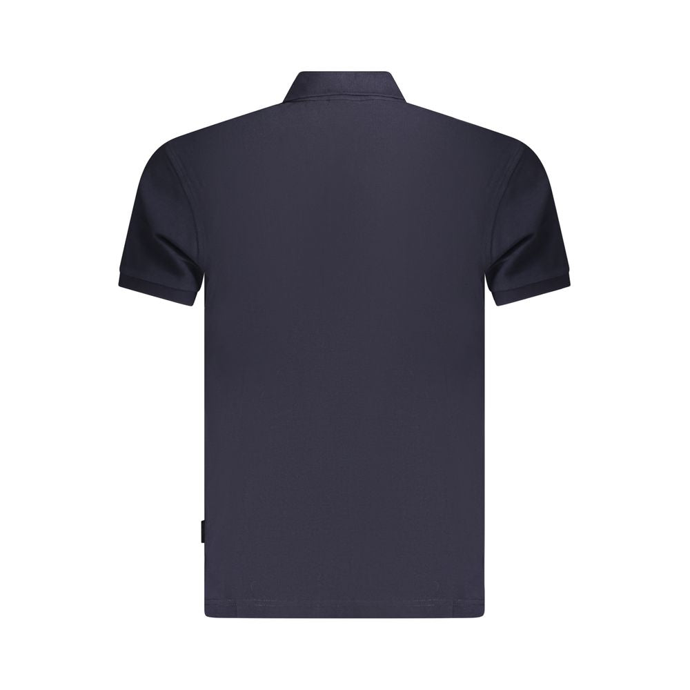 Napapijri Blue Cotton Men Polo Shirt -   -  Napapijri.