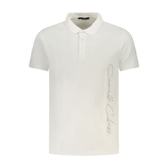 Cavalli Class White Cotton Men Polo Shirt -   -  Cavalli Class.