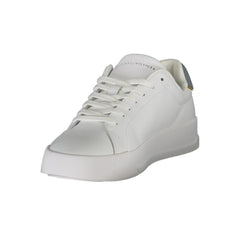 Tommy Hilfiger White Leather Men Sneaker -   -  Tommy Hilfiger.