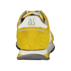 Napapijri Yellow Leather Men Sneaker -   -  Napapijri.