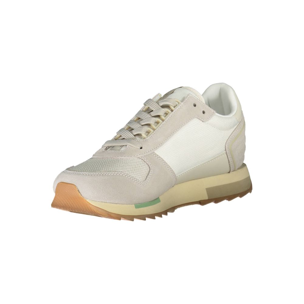Napapijri White Leather Men Sneaker -   -  Napapijri.
