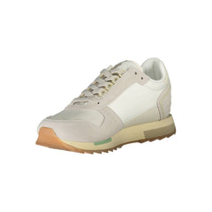 Napapijri White Leather Men Sneaker -   -  Napapijri.