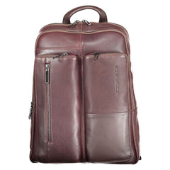 Piquadro Brown Leather Men Backpack -   -  Piquadro.