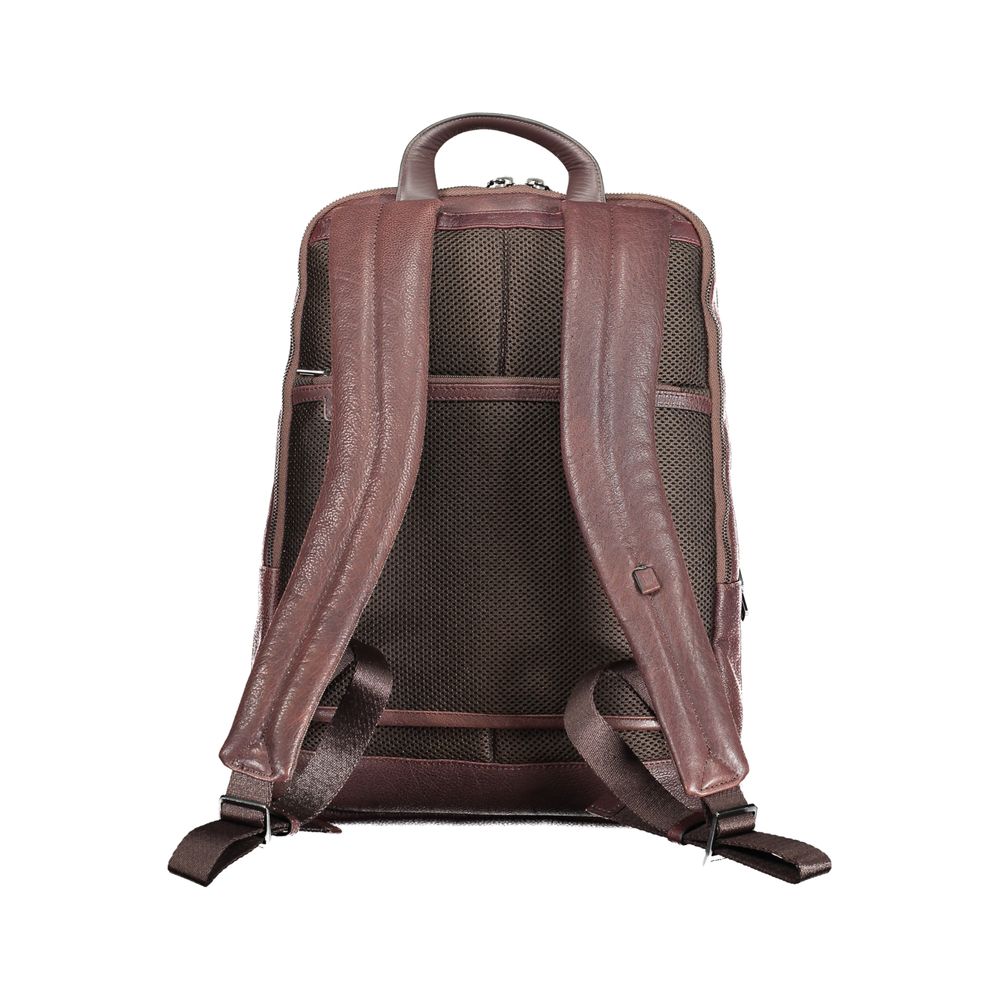 Piquadro Brown Leather Men Backpack -   -  Piquadro.