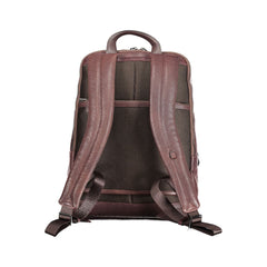 Piquadro Brown Leather Men Backpack -   -  Piquadro.