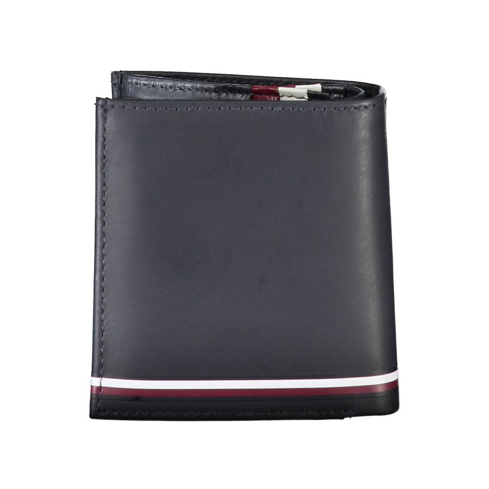Tommy Hilfiger Blue Leather Men Wallet -  Leather Wallet for Men -  Tommy Hilfiger.