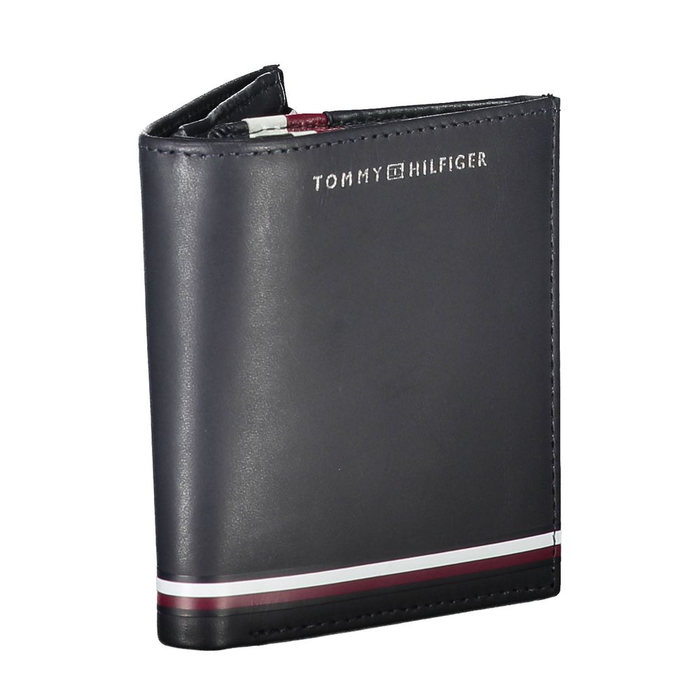 Tommy Hilfiger Blue Leather Men Wallet -  Leather Wallet for Men -  Tommy Hilfiger.