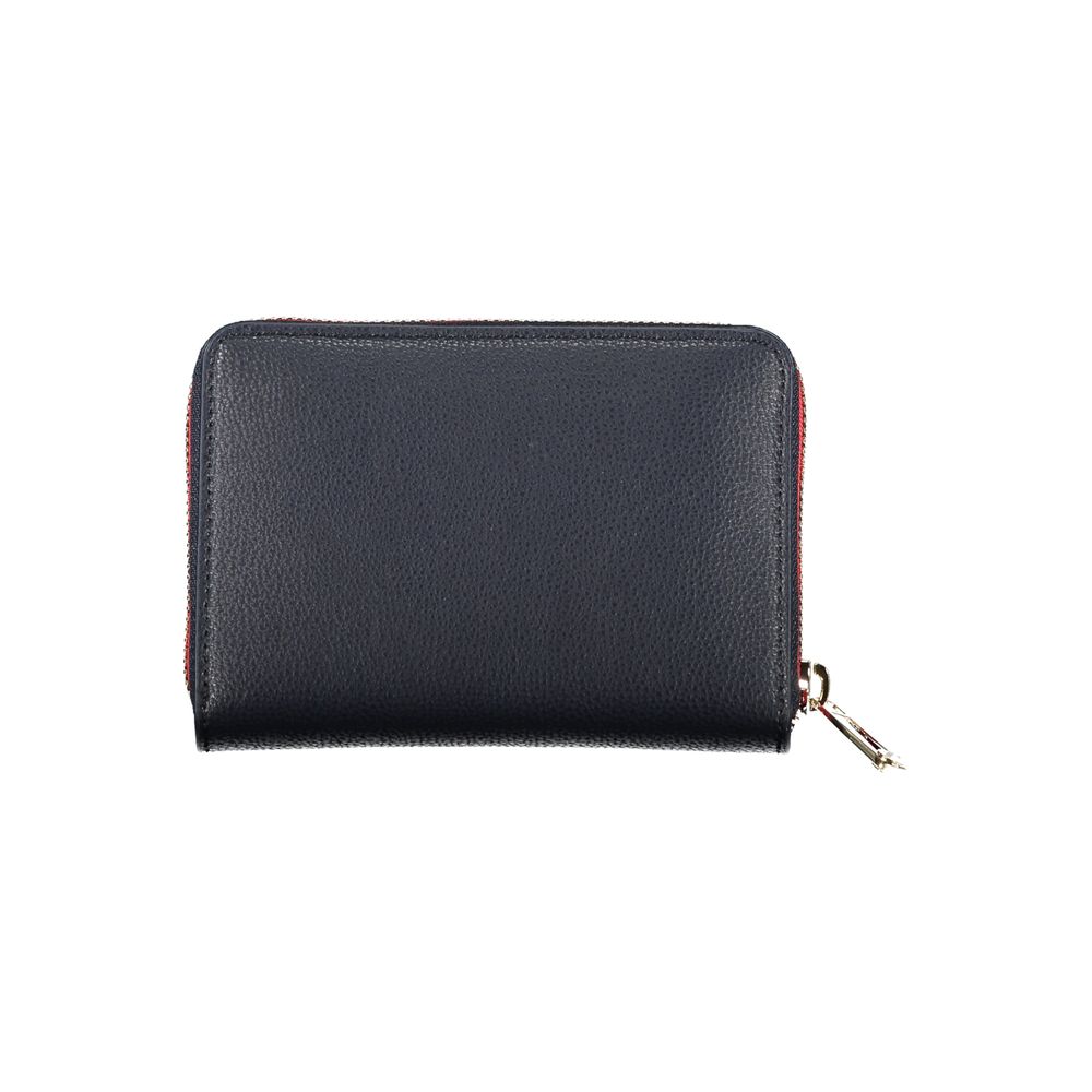 Tommy Hilfiger Sleek Blue Multipurpose Wallet with Zip Closure -   -  Tommy Hilfiger.