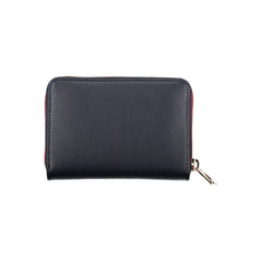 Tommy Hilfiger Sleek Blue Multipurpose Wallet with Zip Closure -   -  Tommy Hilfiger.