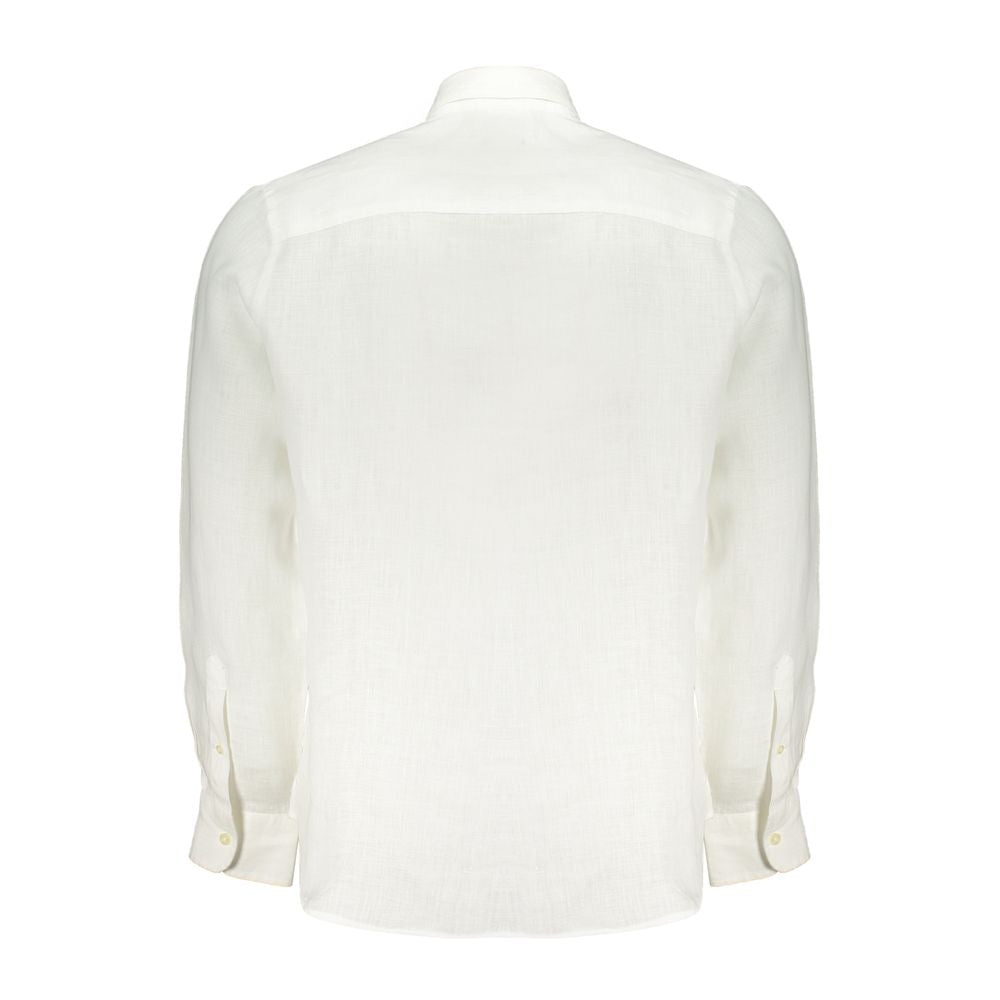North Sails White Linen Shirt -   -  North Sails.