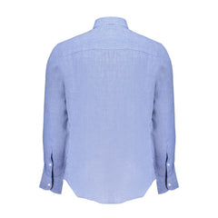 North Sails Blue Linen Shirt -   -  North Sails.