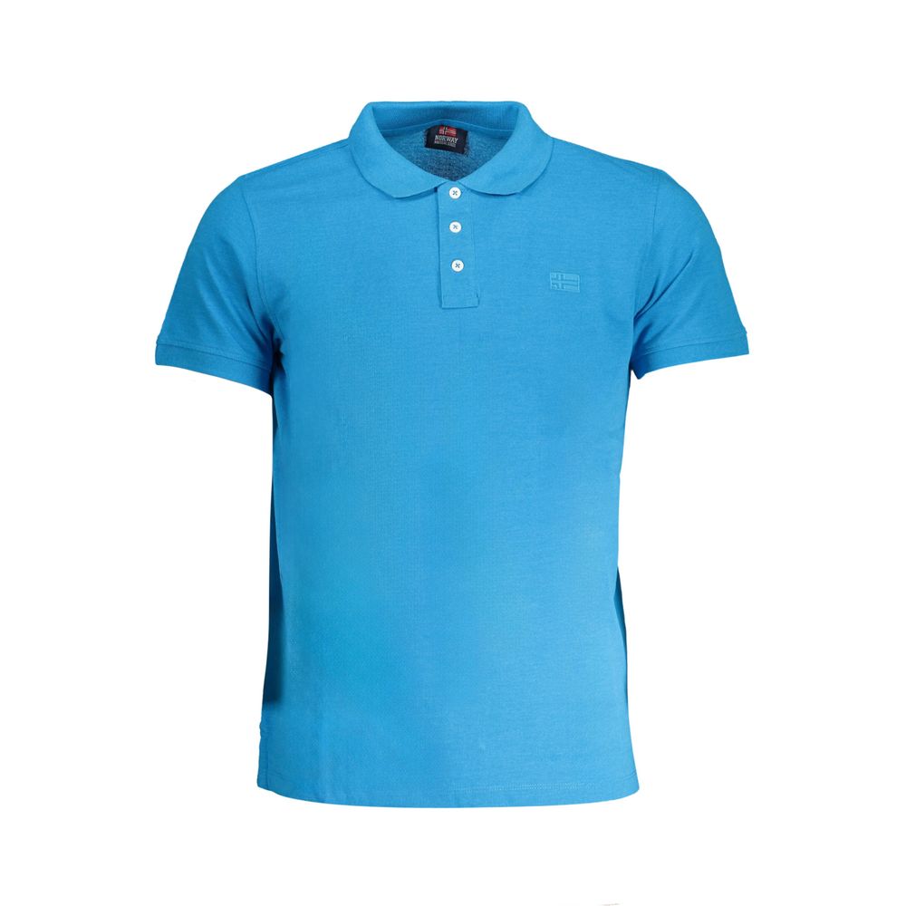 Norway 1963 Blue Cotton Polo Shirt -   -  Norway 1963.