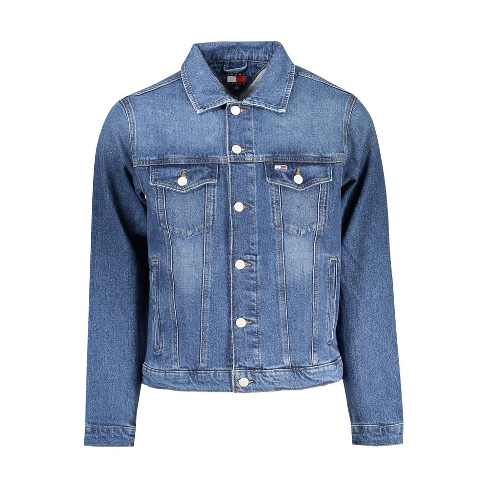 Tommy Hilfiger Blue Cotton Men Jacket -   -  Tommy Hilfiger.