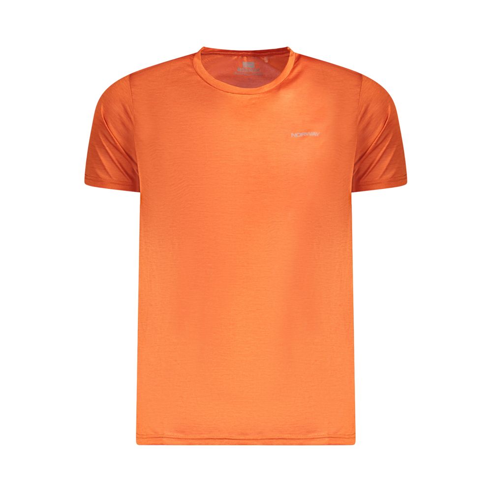 Norway 1963 Orange Polyester Men T-Shirt -   -  Norway 1963.