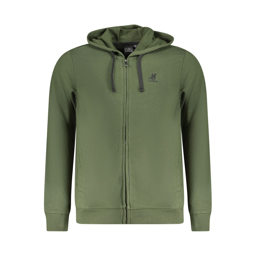U.S. Grand Polo Green Cotton Sweater -   -  U.S. Grand Polo.