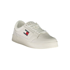 Tommy Hilfiger White Leather Men Sneaker -   -  Tommy Hilfiger.