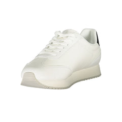Calvin Klein White Leather Men Sneaker -   -  Calvin Klein.