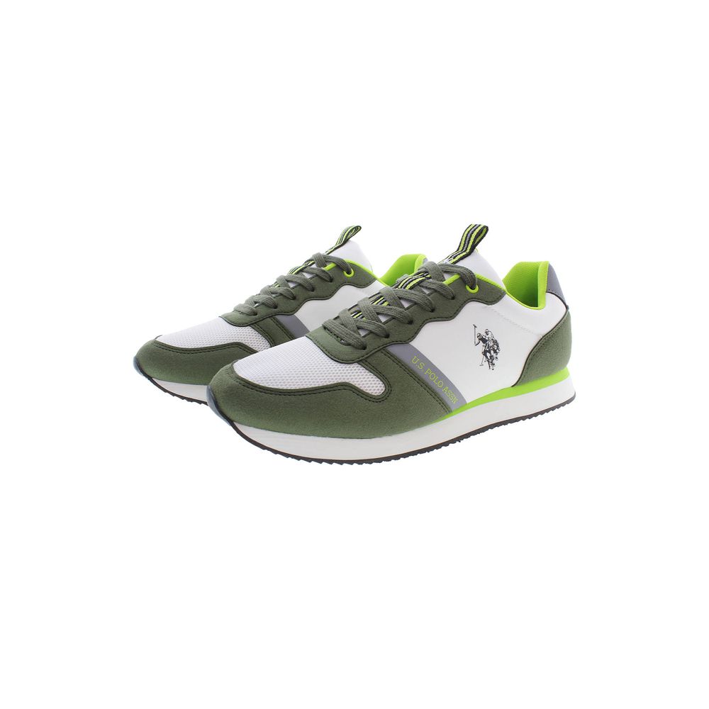 U.S. POLO ASSN. Green Polyester Men Sneaker -   -  U.S. POLO ASSN..