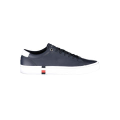 Tommy Hilfiger Blue Leather Men Sneaker -   -  Tommy Hilfiger.