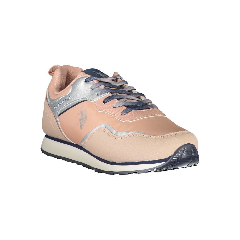 U.S. POLO ASSN. Pink Polyester Sneaker -   -  U.S. POLO ASSN..