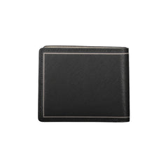 Tommy Hilfiger Black Leather Double Card Wallet -  Leather Wallet for Men -  Tommy Hilfiger.
