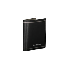 Tommy Hilfiger Black Leather Double Card Wallet -  Leather Wallet for Men -  Tommy Hilfiger.